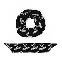 Load image into Gallery viewer, Let's Go Brandon Scrunchie (Black)
