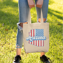 Load image into Gallery viewer, arizona-stars-and-stripes-tote-bag-woman-1