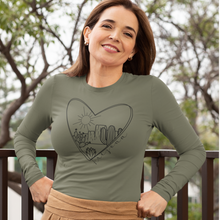 Load image into Gallery viewer, arizona-sunset-love-long-sleeve-t-shirt-green