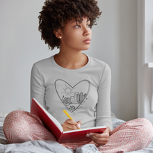 Load image into Gallery viewer, arizona-sunset-love-long-sleeve-t-shirt-a-heather