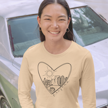 Load image into Gallery viewer, arizona-sunset-love-long-sleeve-t-shirt-sand-dune