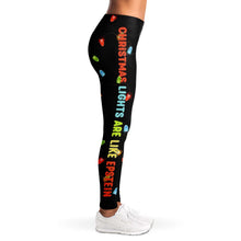 Load image into Gallery viewer, "Christmas Lights Are Like Epstein" Leggings UCS By V-Town Designs