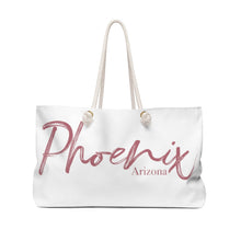Load image into Gallery viewer, The Elegantly Rose Gold Phoenix Arizona Weekender Tote