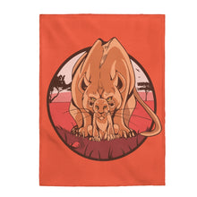 Load image into Gallery viewer, #MothersLove Lioness Velveteen Plush Blanket