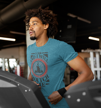 Load image into Gallery viewer, i-can-and-i-will-watch-me-pump-cover-t-shirt-man-on-treadmill