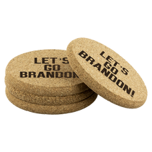 Load image into Gallery viewer, Let's Go Brandon! #LGB Round Cork Coaster