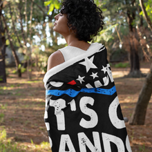 Load image into Gallery viewer, lets-go-brandon-hooded-blanket-girl-mockup-1