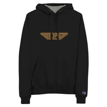 Load image into Gallery viewer, Embroidered "Top G" Gold Champion Hoodie