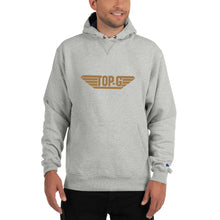 Load image into Gallery viewer, Embroidered "Top G" Gold Champion Hoodie