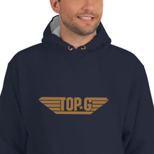 Load image into Gallery viewer, Embroidered "Top G" Gold Champion Hoodie