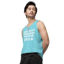Load image into Gallery viewer, Community Guidelines Violator Unisex Premium Tank Top (Select Color)