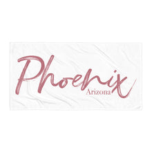 Load image into Gallery viewer, The Elegantly Rose Gold Phoenix Arizona Pool Towel (2021)
