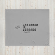 Load image into Gallery viewer, LazyDaze (Black Logo) Throw Blanket