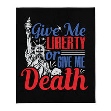 Load image into Gallery viewer, Give Me Liberty Skull Throw Blanket (2022)