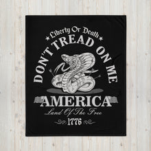Load image into Gallery viewer, Don't Tread On Me Throw Blanket (2022)
