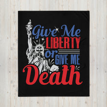Load image into Gallery viewer, Give Me Liberty Skull Throw Blanket (2022)