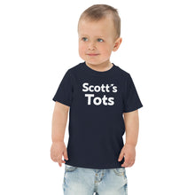 Load image into Gallery viewer, Things We Love "Scott's Tots" Toddler jersey t-shirt (DRK/WHTLTR)