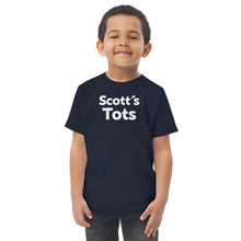 Load image into Gallery viewer, Things We Love "Scott's Tots" Toddler jersey t-shirt (DRK/WHTLTR)