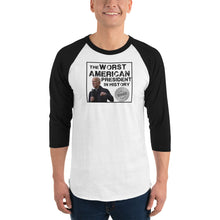 Load image into Gallery viewer, "Winner" #iykyk 3/4 sleeve raglan shirt (Black Lettering)