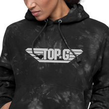 Load image into Gallery viewer, Embroidered "Top G" Champion Tie-Dye Hoodie (2022)