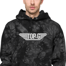 Load image into Gallery viewer, Embroidered "Top G" Champion Tie-Dye Hoodie (2022)