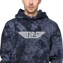 Load image into Gallery viewer, Embroidered "Top G" Champion Tie-Dye Hoodie (2022)