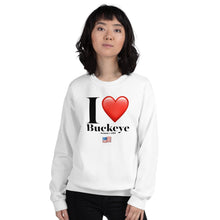 Load image into Gallery viewer, I Heart Buckeye - Unisex Sweatshirt