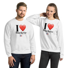 Load image into Gallery viewer, I Heart Buckeye - Unisex Sweatshirt