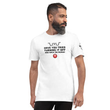 Load image into Gallery viewer, Reboot #ITLife Short-Sleeve Troubleshooting T-Shirt