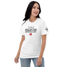 Load image into Gallery viewer, Reboot #ITLife Short-Sleeve Troubleshooting T-Shirt