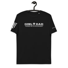 Load image into Gallery viewer, girl-dad-blessed-are-the-peacemakers-vtown-designs-dad-and-daughter-hanger-black