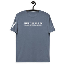Load image into Gallery viewer, girl-dad-blessed-are-the-peacemakers-vtown-designs-dad-and-daughter-hanger-dark-heather-gray