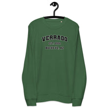 Load image into Gallery viewer, verrado-varsity-sweatshirt-label-green