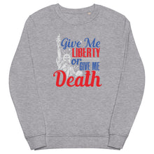 Load image into Gallery viewer, Give Me Liberty Skull Organic Sweatshirt (2022)