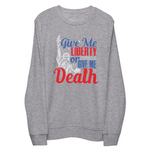 Load image into Gallery viewer, Give Me Liberty Skull Organic Sweatshirt (2022)