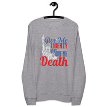 Load image into Gallery viewer, Give Me Liberty Skull Organic Sweatshirt (2022)