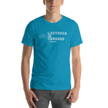 Load image into Gallery viewer, LazyDaze on a Unisex Staple T-Shirt - Bella + Canvas 3001
