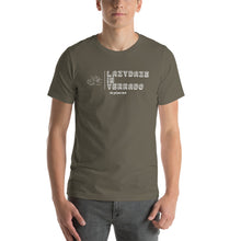 Load image into Gallery viewer, LazyDaze on a Unisex Staple T-Shirt - Bella + Canvas 3001