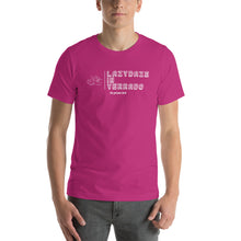 Load image into Gallery viewer, LazyDaze on a Unisex Staple T-Shirt - Bella + Canvas 3001