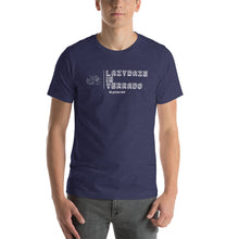 Load image into Gallery viewer, LazyDaze on a Unisex Staple T-Shirt - Bella + Canvas 3001