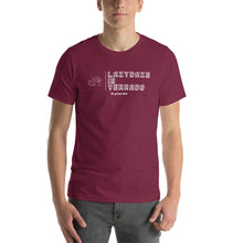 Load image into Gallery viewer, LazyDaze on a Unisex Staple T-Shirt - Bella + Canvas 3001
