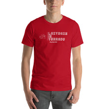 Load image into Gallery viewer, LazyDaze on a Unisex Staple T-Shirt - Bella + Canvas 3001