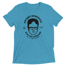 Load image into Gallery viewer, Dwight Schrute's Fitness Proclamation - Tri-Blend Workout Shirt for 'The Office' Enthusiasts