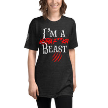 Load image into Gallery viewer, The Lyrical Collection - I'm A Mutha F**kin Beast! - Unisex Tri-Blend Track Shirt