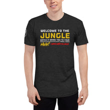 Load image into Gallery viewer, Lyrical Collection - Welcome to the Jungle! Unisex Tri-Blend Track Shirt