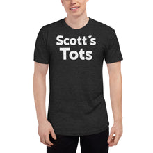 Load image into Gallery viewer, Things We Love "Scott's Tots" Unisex Tri-Blend Track Shirt