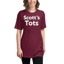 Load image into Gallery viewer, Things We Love "Scott's Tots" Unisex Tri-Blend Track Shirt