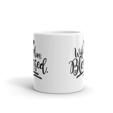 Load image into Gallery viewer, Wife, Mom, Blessed White glossy mug