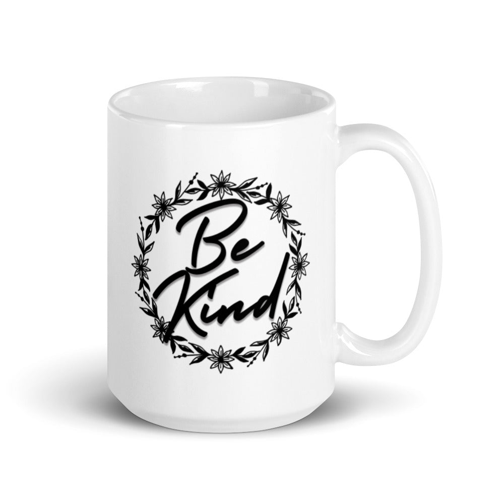 Be Kind - White glossy mug