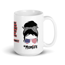 Load image into Gallery viewer, V-Town America #Momlife White glossy mug